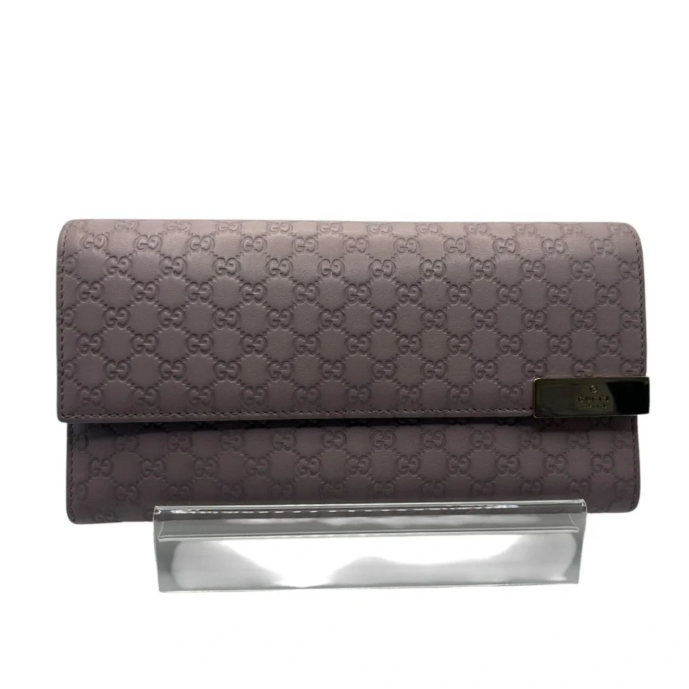 Gucci Microguccissima Continental Wallet in lilac leather with COA - Picture 3 of 12